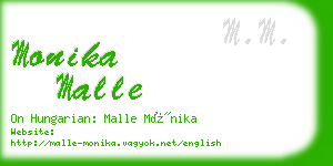 monika malle business card